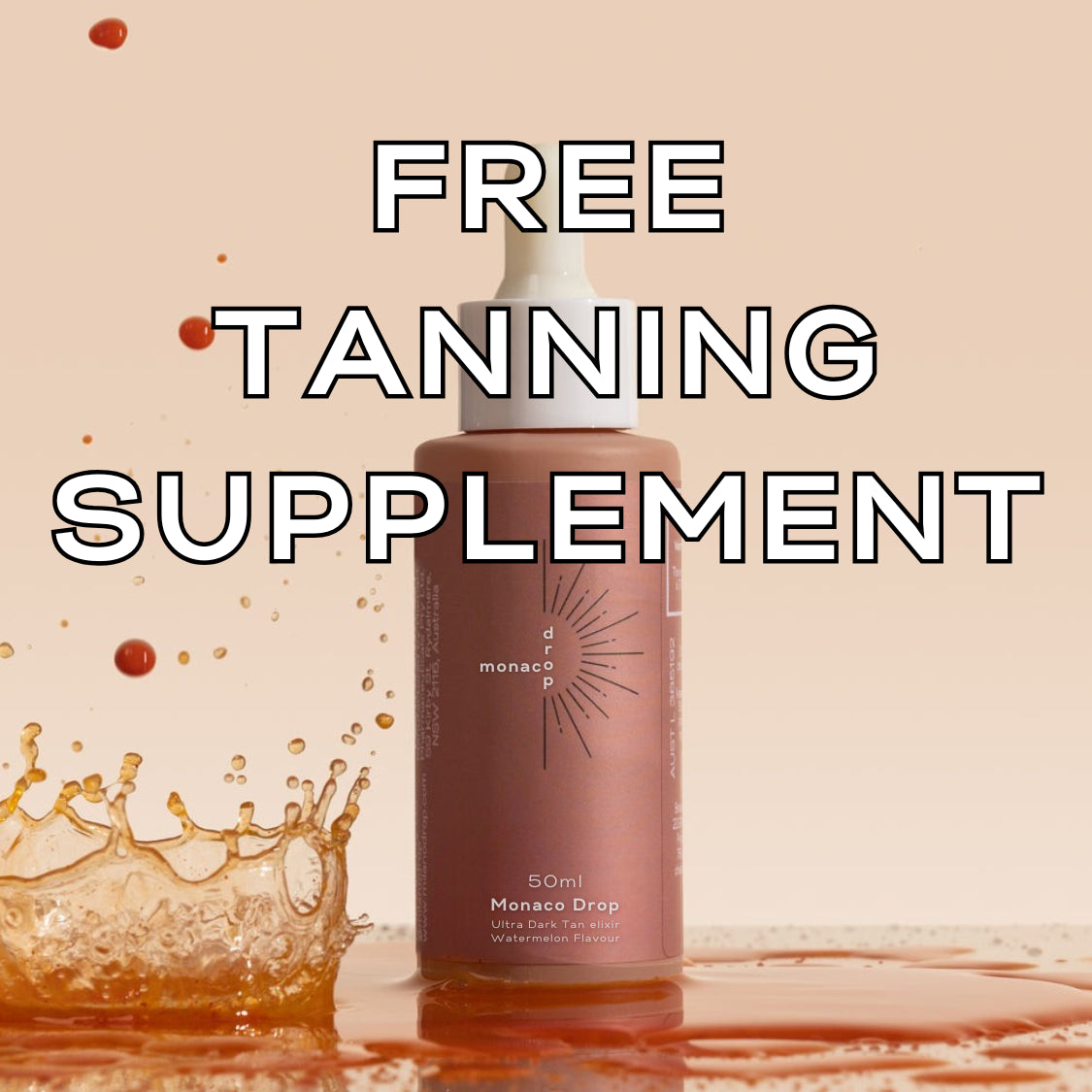 DARK DROPS Drinkable tanning supplement